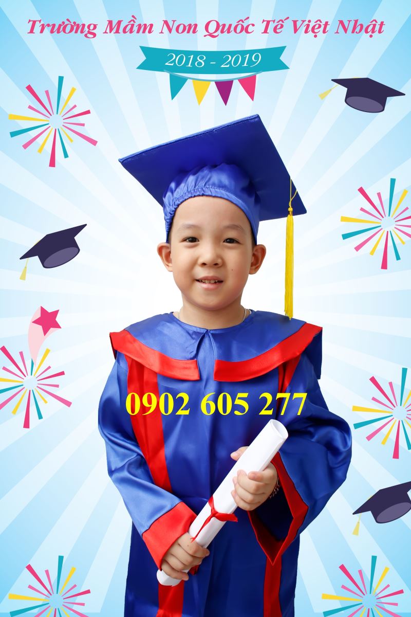 Mua lễ phục tốt nghiệp lớp 5 theo mẫu tại công ty